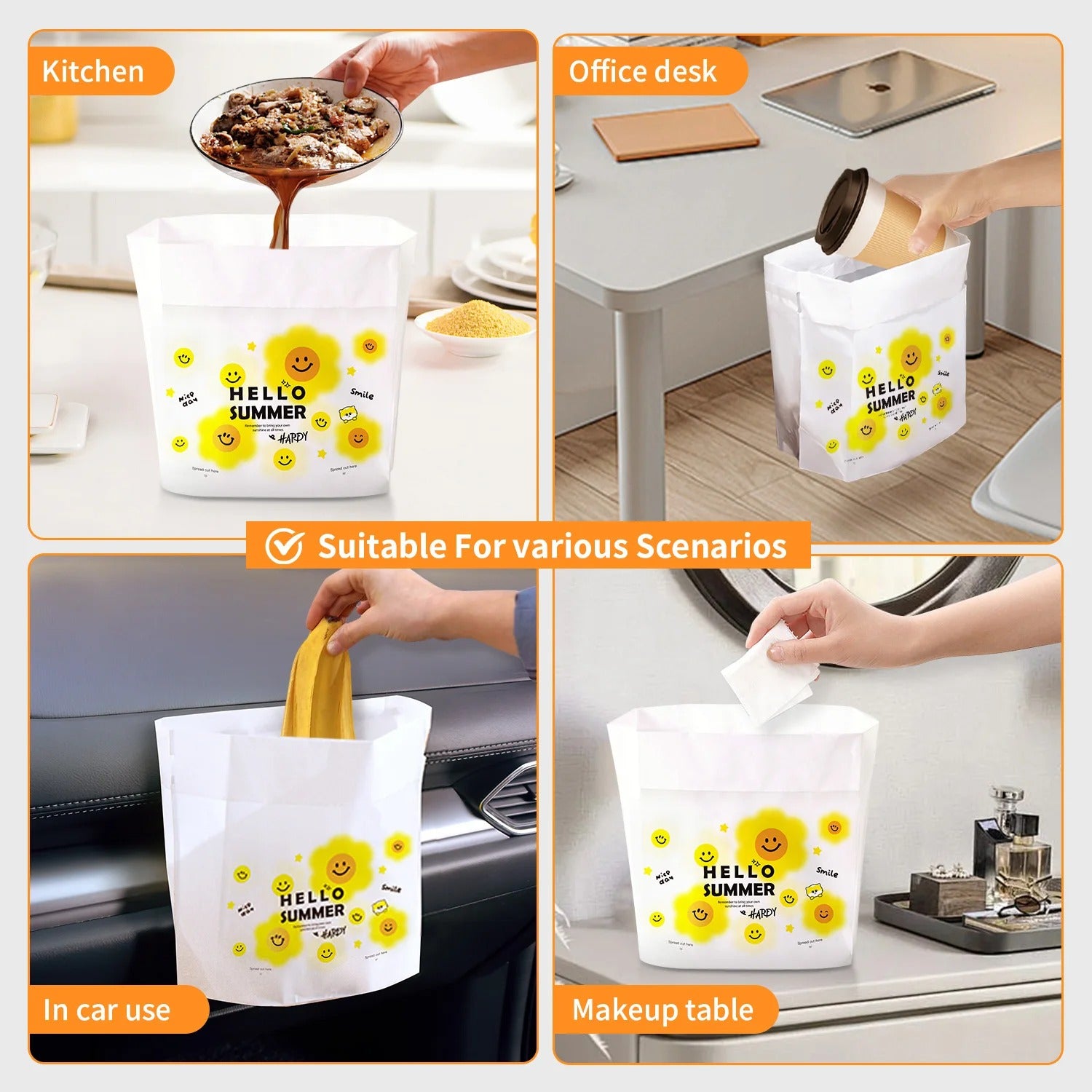 🚗 Self-Stick Car Trash Bags 60/100/200pcs | Biodegradable⚡Instant-Adhesive【Multi-Surface Magic】Auto/Office/Kitchen Rubbish Holder - Compact & Odor-Free Car Garbage Storage 🚗 Self-Stick Car Trash Bags 60/100/200pcs | Biodegradable⚡Instant-Adhesive【Multi-Surface Magic】Auto/Office/Kitchen Rubbish Holder - Compact & Odor-Free Car Garbage Storage
